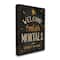 Stupell Industries Welcome Foolish Mortals Phrase Canvas Wall Art